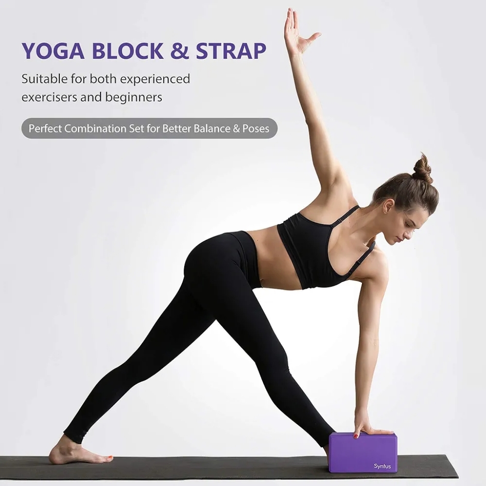 Brand New Syntus Yoga Blocks and Yoga Strap